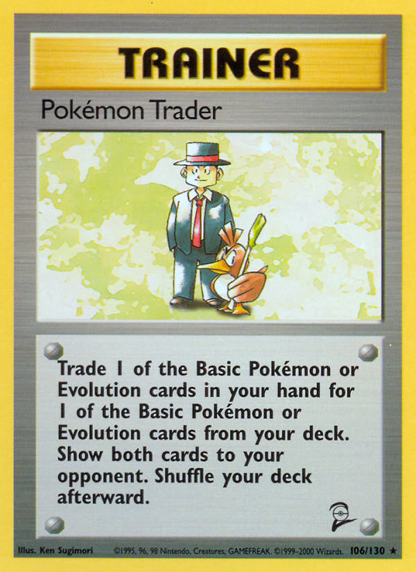 Pokemon Trader (106/130) [Base Set 2] | Dragon's Lair Comics and Fantasy Houston TX