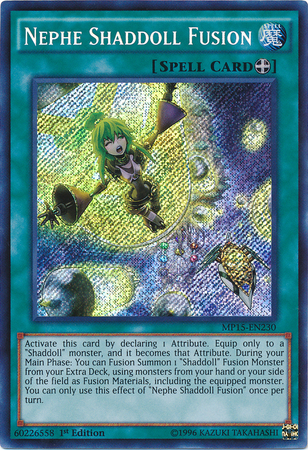 Nephe Shaddoll Fusion [MP15-EN230] Secret Rare | Dragon's Lair Comics and Fantasy Houston TX