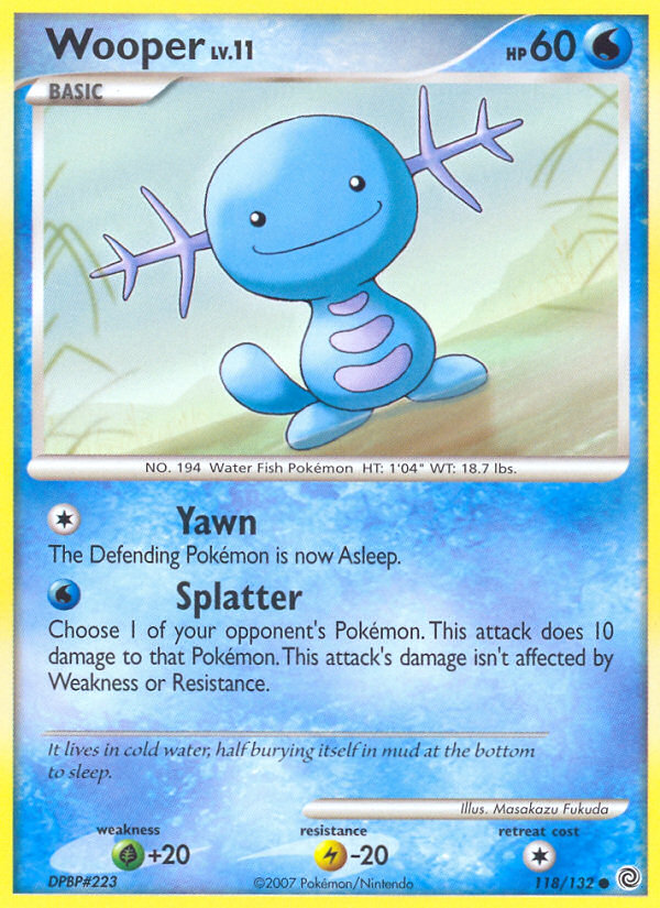 Wooper (118/132) [Diamond & Pearl: Secret Wonders] | Dragon's Lair Comics and Fantasy Houston TX