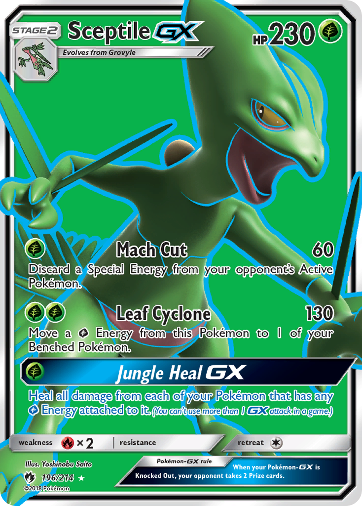 Sceptile GX (196/214) [Sun & Moon: Lost Thunder] | Dragon's Lair Comics and Fantasy Houston TX