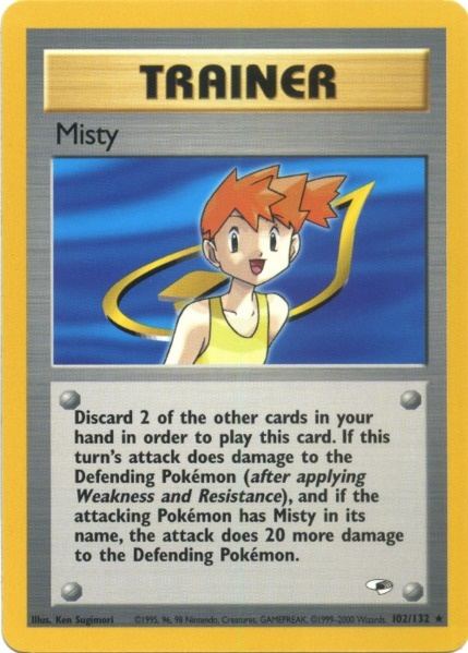 Misty (102/132) [Gym Heroes Unlimited] | Dragon's Lair Comics and Fantasy Houston TX