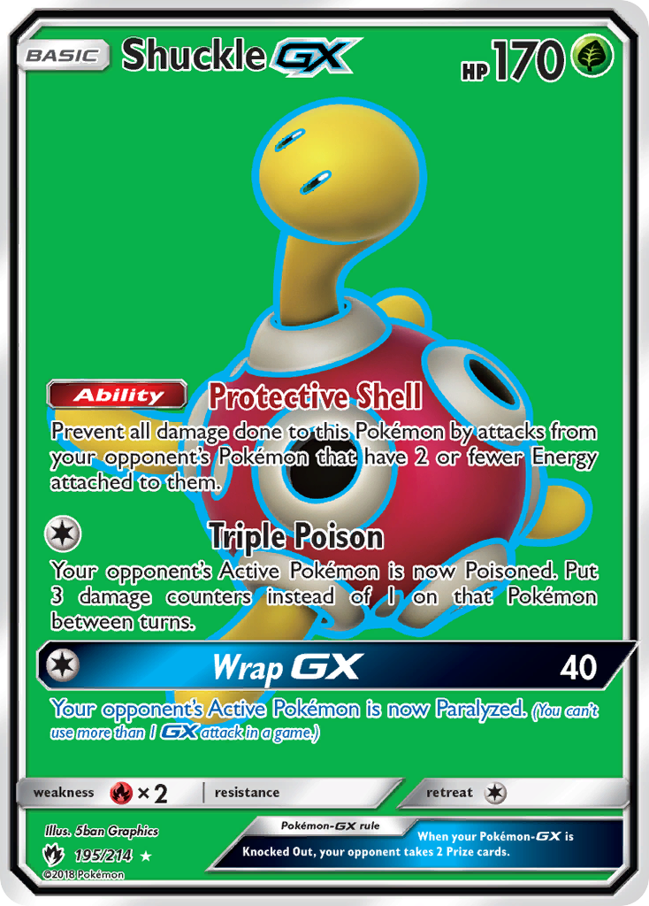 Shuckle GX (195/214) [Sun & Moon: Lost Thunder] | Dragon's Lair Comics and Fantasy Houston TX