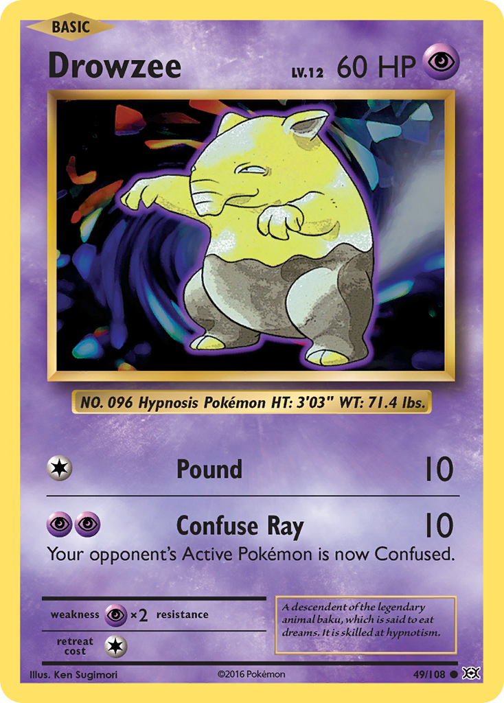 Drowzee (49/108) [XY: Evolutions] | Dragon's Lair Comics and Fantasy Houston TX