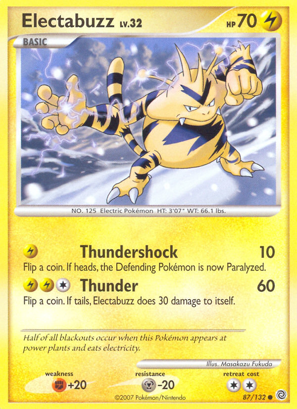 Electabuzz (87/132) [Diamond & Pearl: Secret Wonders] | Dragon's Lair Comics and Fantasy Houston TX