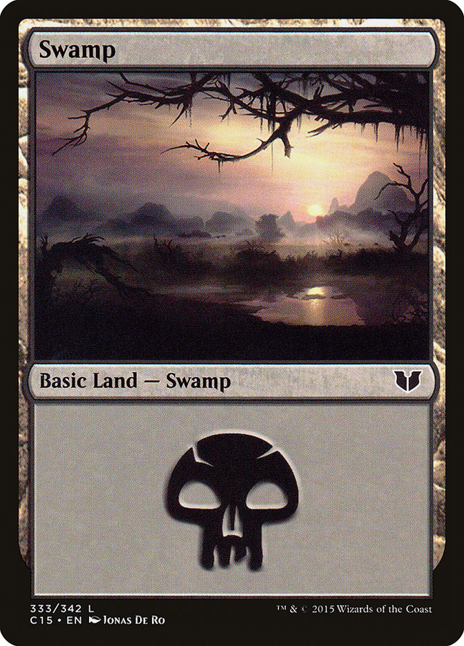 Swamp (333) [Commander 2015] | Dragon's Lair Comics and Fantasy Houston TX