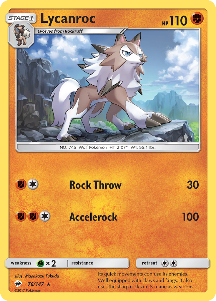 Lycanroc (76/147) [Sun & Moon: Burning Shadows] | Dragon's Lair Comics and Fantasy Houston TX