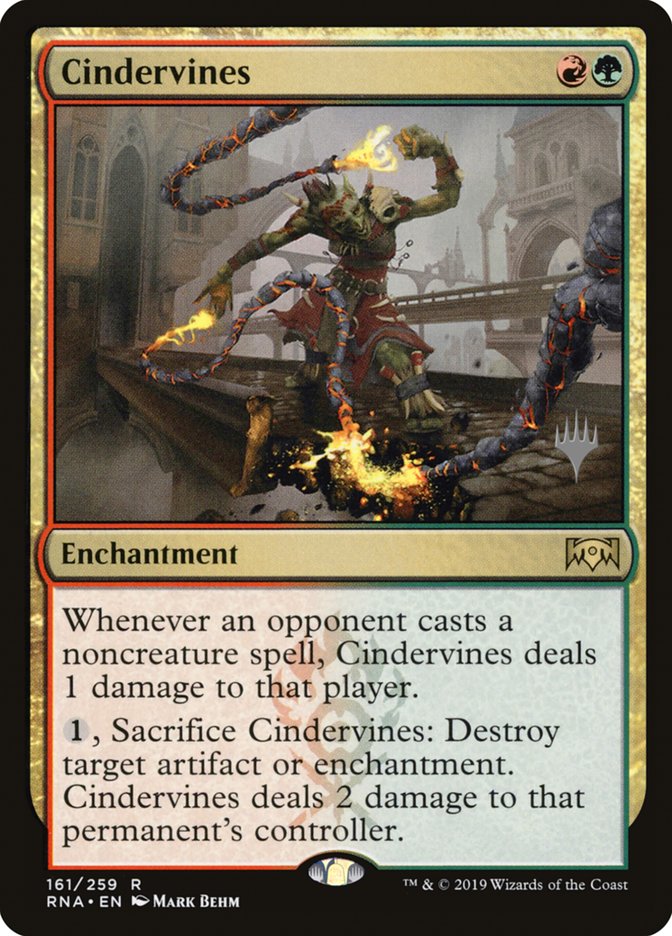 Cindervines (Promo Pack) [Ravnica Allegiance Promos] | Dragon's Lair Comics and Fantasy Houston TX