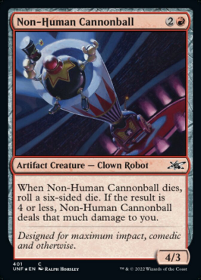 Non-Human Cannonball (Galaxy Foil) [Unfinity] | Dragon's Lair Comics and Fantasy Houston TX