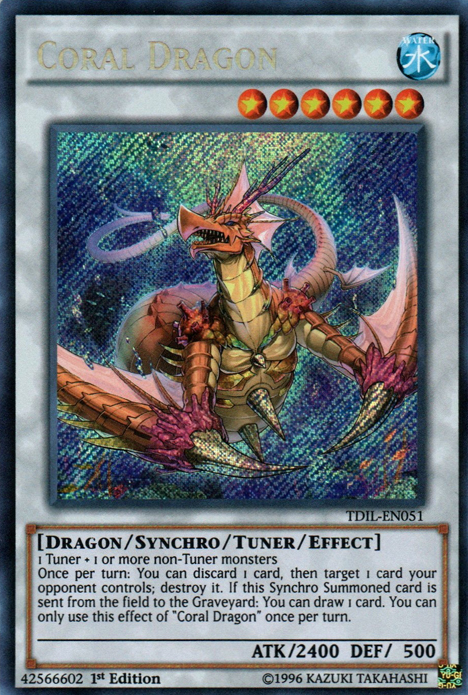 Coral Dragon [TDIL-EN051] Secret Rare | Dragon's Lair Comics and Fantasy Houston TX