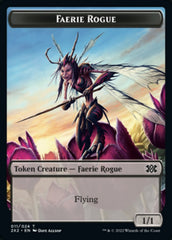 Faerie Rogue // Vampire Double-Sided Token [Double Masters 2022 Tokens] | Dragon's Lair Comics and Fantasy Houston TX