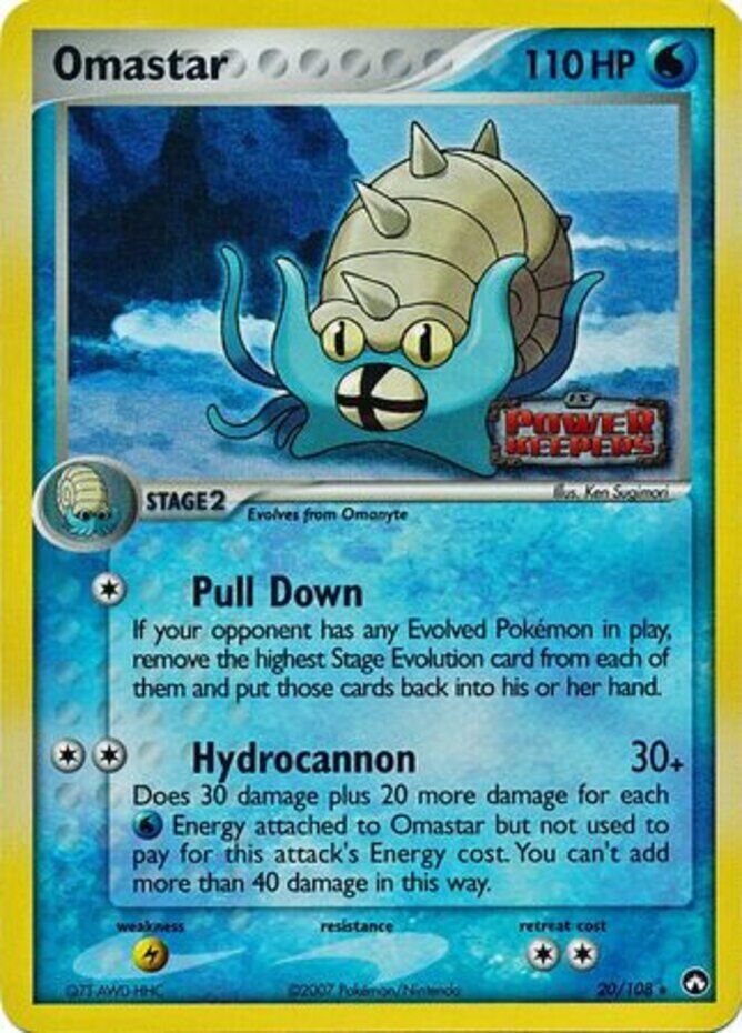 Omastar (20/108) (Stamped) [EX: Power Keepers] | Dragon's Lair Comics and Fantasy Houston TX