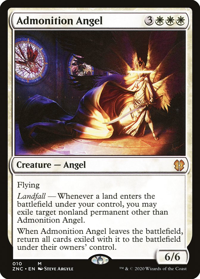 Admonition Angel [Zendikar Rising Commander] | Dragon's Lair Comics and Fantasy Houston TX