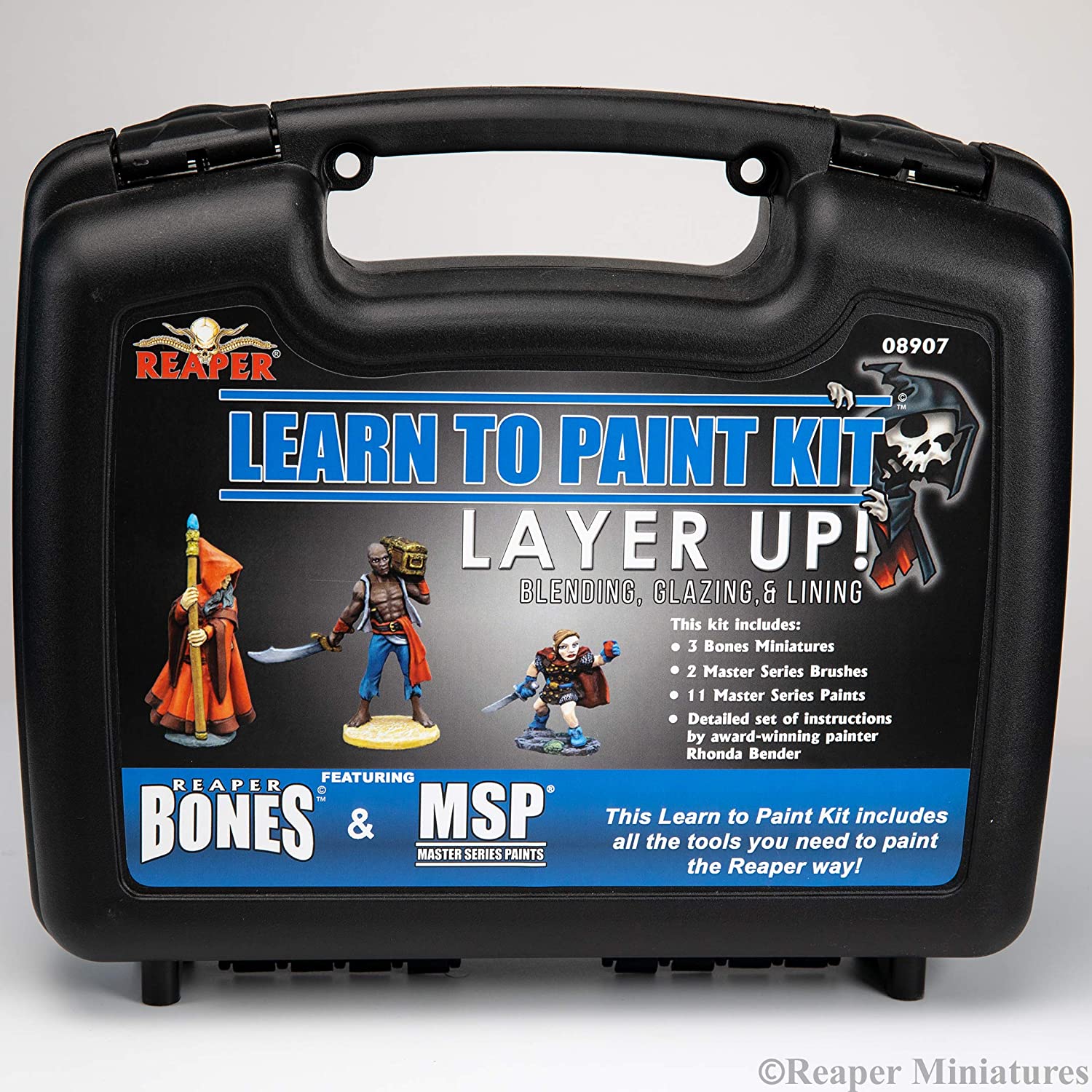 Reaper Learn to Paint Kit: Layer Up! - Base Coats Layering and Glazing (Bones) | Dragon's Lair Comics and Fantasy Houston TX