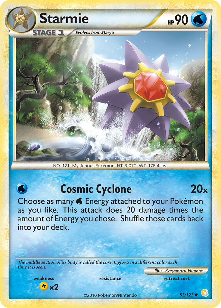 Starmie (53/123) [HeartGold & SoulSilver: Base Set] | Dragon's Lair Comics and Fantasy Houston TX