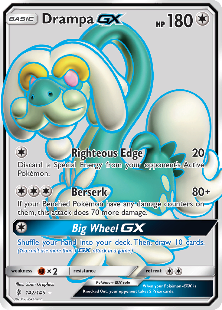 Drampa GX (142/145) [Sun & Moon: Guardians Rising] | Dragon's Lair Comics and Fantasy Houston TX