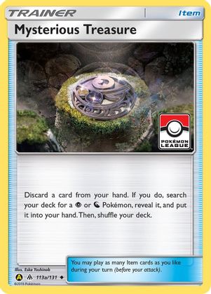 Mysterious Treasure (113a/131) (League Promo) [Sun & Moon: Forbidden Light] | Dragon's Lair Comics and Fantasy Houston TX