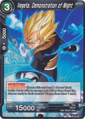 Vegeta, Demonstration of Might (BT10-129) [Rise of the Unison Warrior 2nd Edition] | Dragon's Lair Comics and Fantasy Houston TX