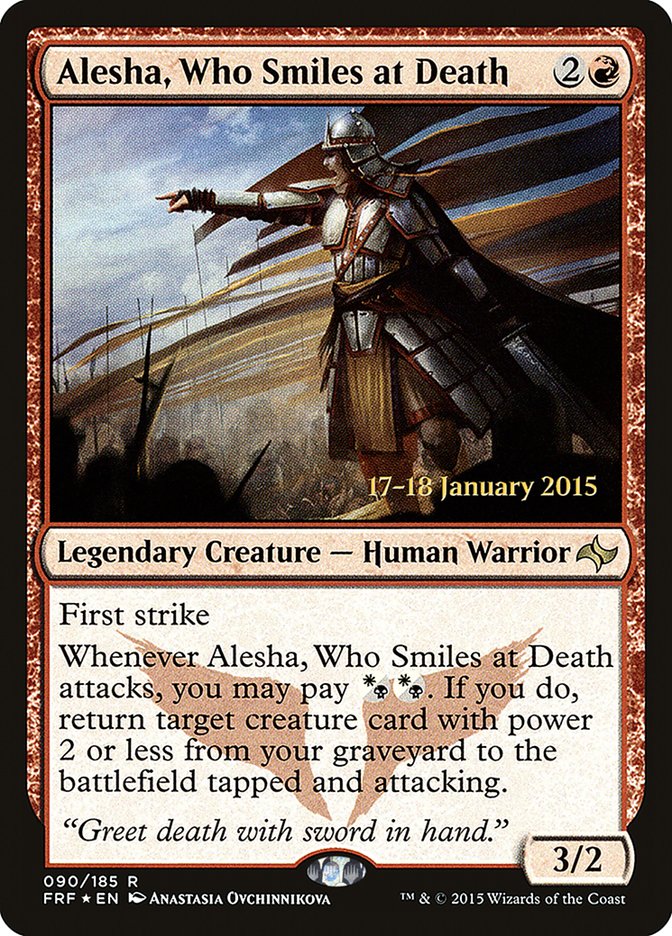 Alesha, Who Smiles at Death [Fate Reforged Prerelease Promos] | Dragon's Lair Comics and Fantasy Houston TX