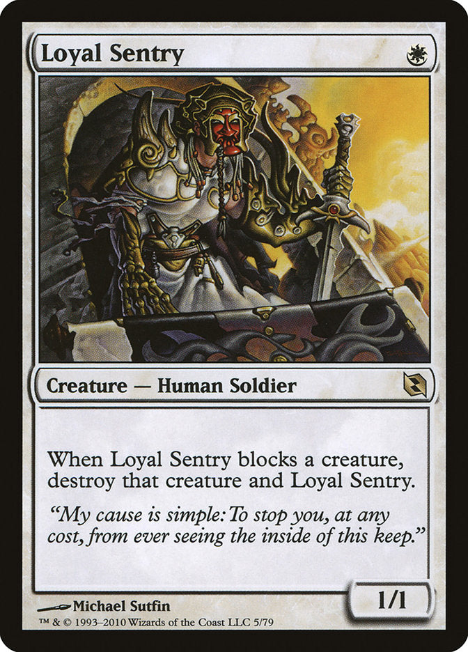 Loyal Sentry [Duel Decks: Elspeth vs. Tezzeret] | Dragon's Lair Comics and Fantasy Houston TX