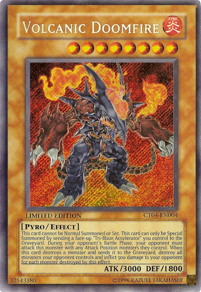 Volcanic Doomfire [CT04-EN004] Secret Rare | Dragon's Lair Comics and Fantasy Houston TX