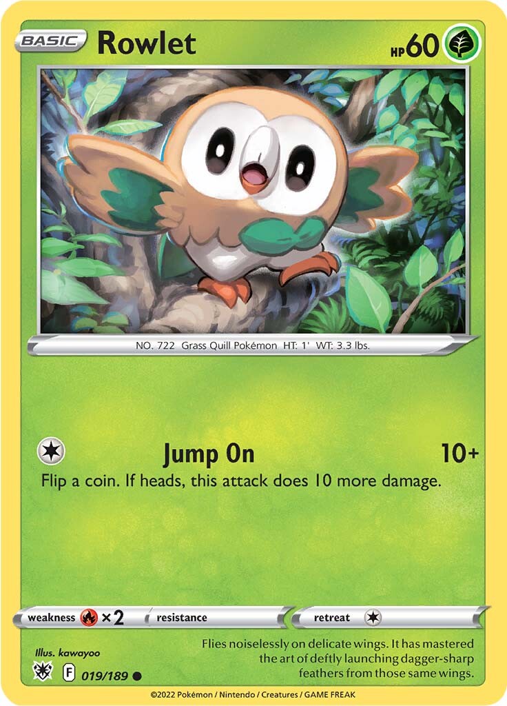 Rowlet (019/189) [Sword & Shield: Astral Radiance] | Dragon's Lair Comics and Fantasy Houston TX