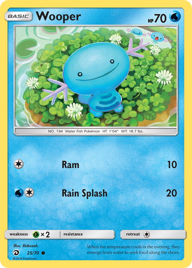 Wooper (25/70) [Sun & Moon: Dragon Majesty] | Dragon's Lair Comics and Fantasy Houston TX