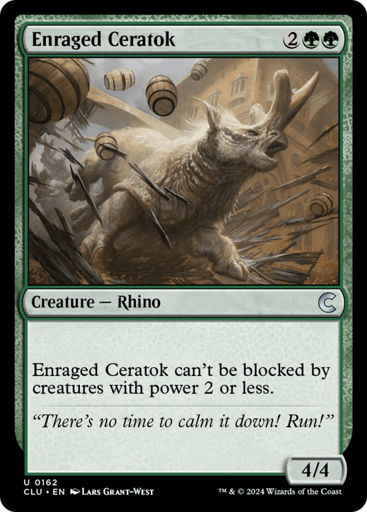 Enraged Ceratok [Ravnica: Clue Edition] | Dragon's Lair Comics and Fantasy Houston TX