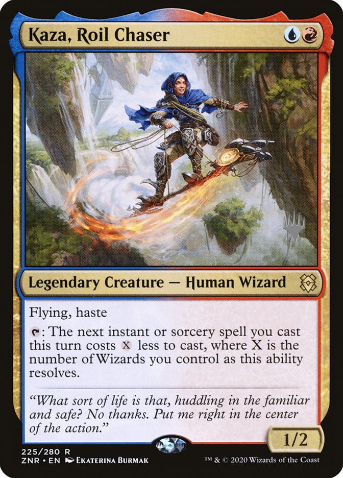 Kaza, Roil Chaser (Promo Pack) [Zendikar Rising Promos] | Dragon's Lair Comics and Fantasy Houston TX