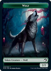 Rhino // Wolf Double-Sided Token [Innistrad: Midnight Hunt Commander Tokens] | Dragon's Lair Comics and Fantasy Houston TX