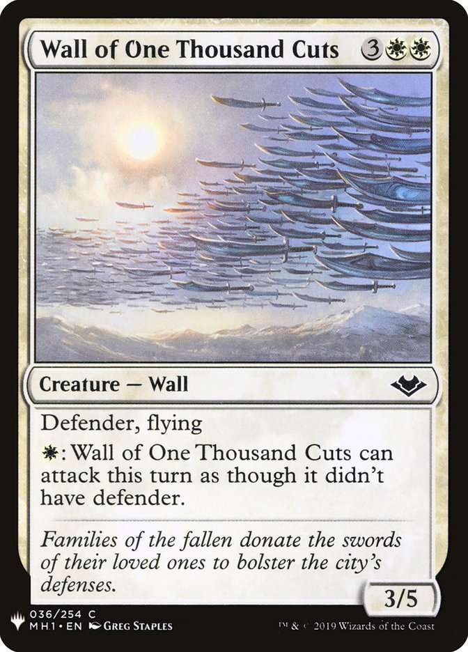 Wall of One Thousand Cuts [Mystery Booster] | Dragon's Lair Comics and Fantasy Houston TX