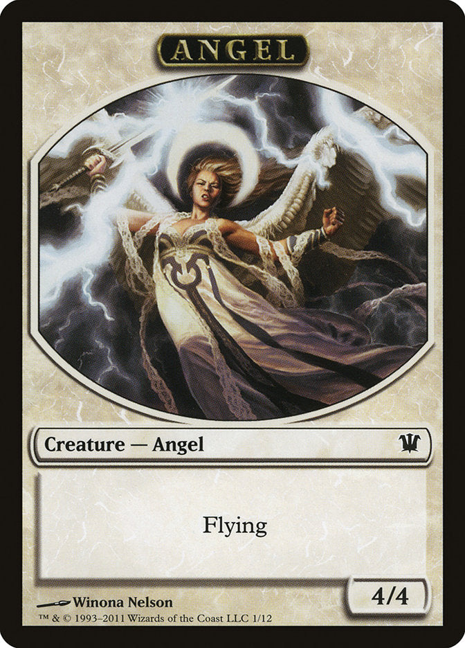 Angel Token [Innistrad Tokens] | Dragon's Lair Comics and Fantasy Houston TX