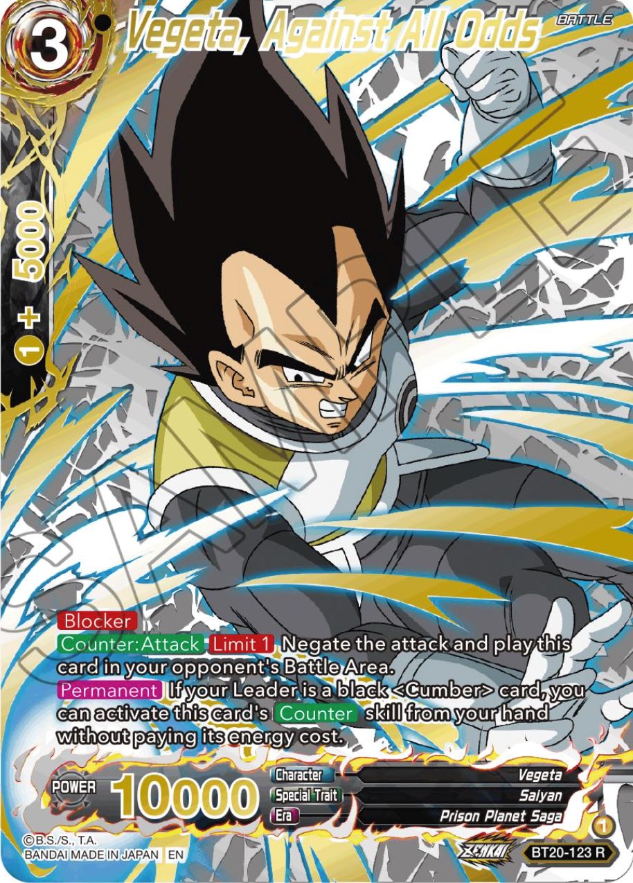 Vegeta, Against All Odds (Gold-Stamped) (BT20-123) [Power Absorbed] | Dragon's Lair Comics and Fantasy Houston TX