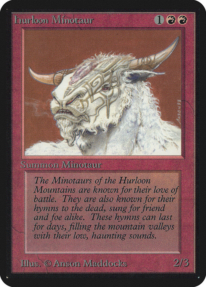 Hurloon Minotaur [Alpha Edition] | Dragon's Lair Comics and Fantasy Houston TX