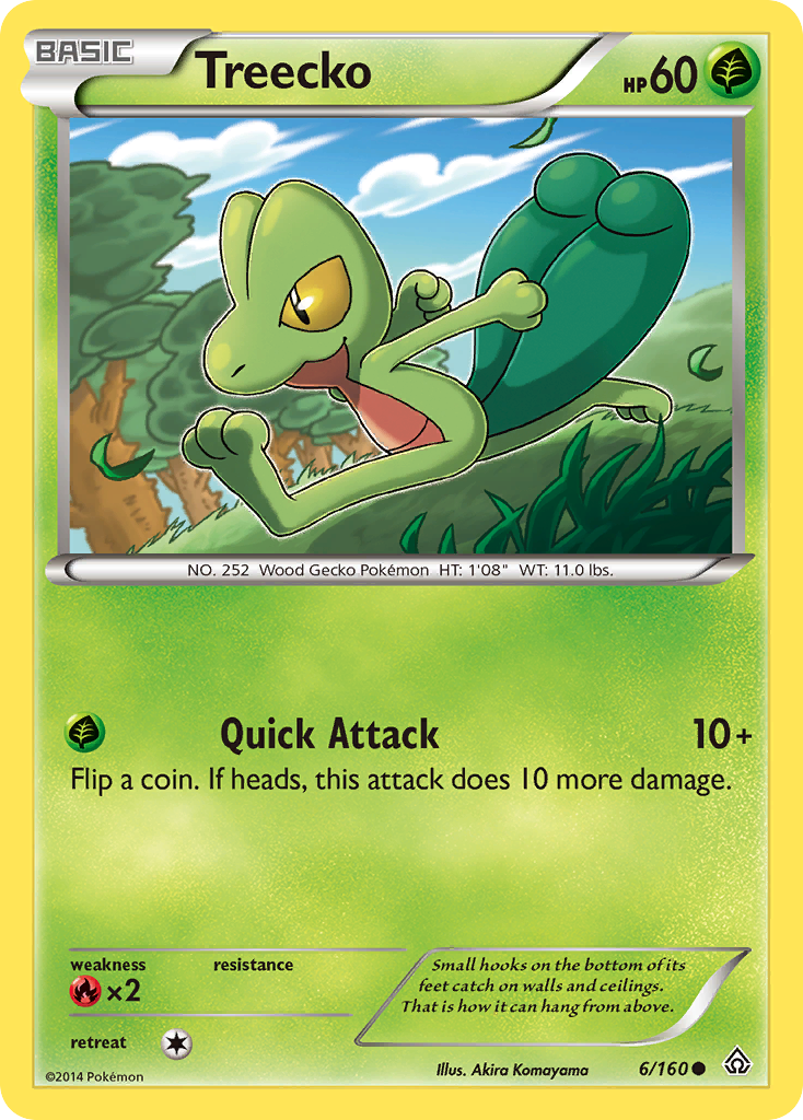 Treecko (6/160) [XY: Primal Clash] | Dragon's Lair Comics and Fantasy Houston TX