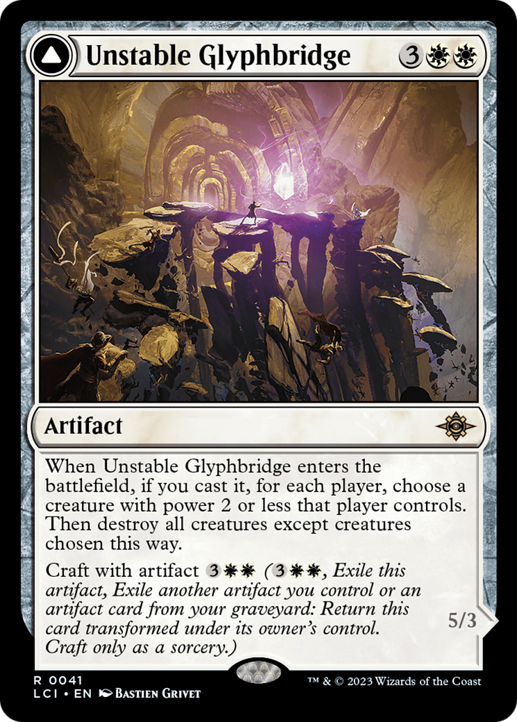 Unstable Glyphbridge // Sandswirl Wanderglyph [The Lost Caverns of Ixalan] | Dragon's Lair Comics and Fantasy Houston TX