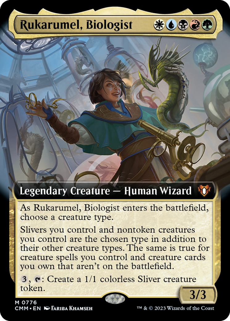 Rukarumel, Biologist (Extended Art) [Commander Masters] | Dragon's Lair Comics and Fantasy Houston TX