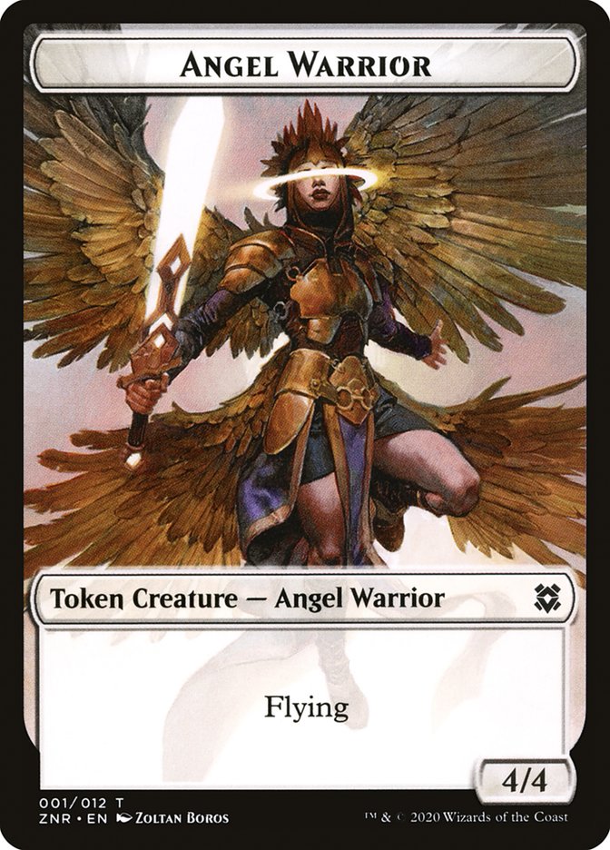 Angel Warrior Token [Zendikar Rising Tokens] | Dragon's Lair Comics and Fantasy Houston TX