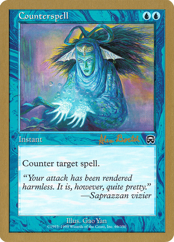 Counterspell (Alex Borteh) (MMQ) [World Championship Decks 2001] | Dragon's Lair Comics and Fantasy Houston TX