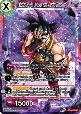 Masked Saiyan, Avenger from Another Dimension (Uncommon) (BT13-003) [Supreme Rivalry] | Dragon's Lair Comics and Fantasy Houston TX