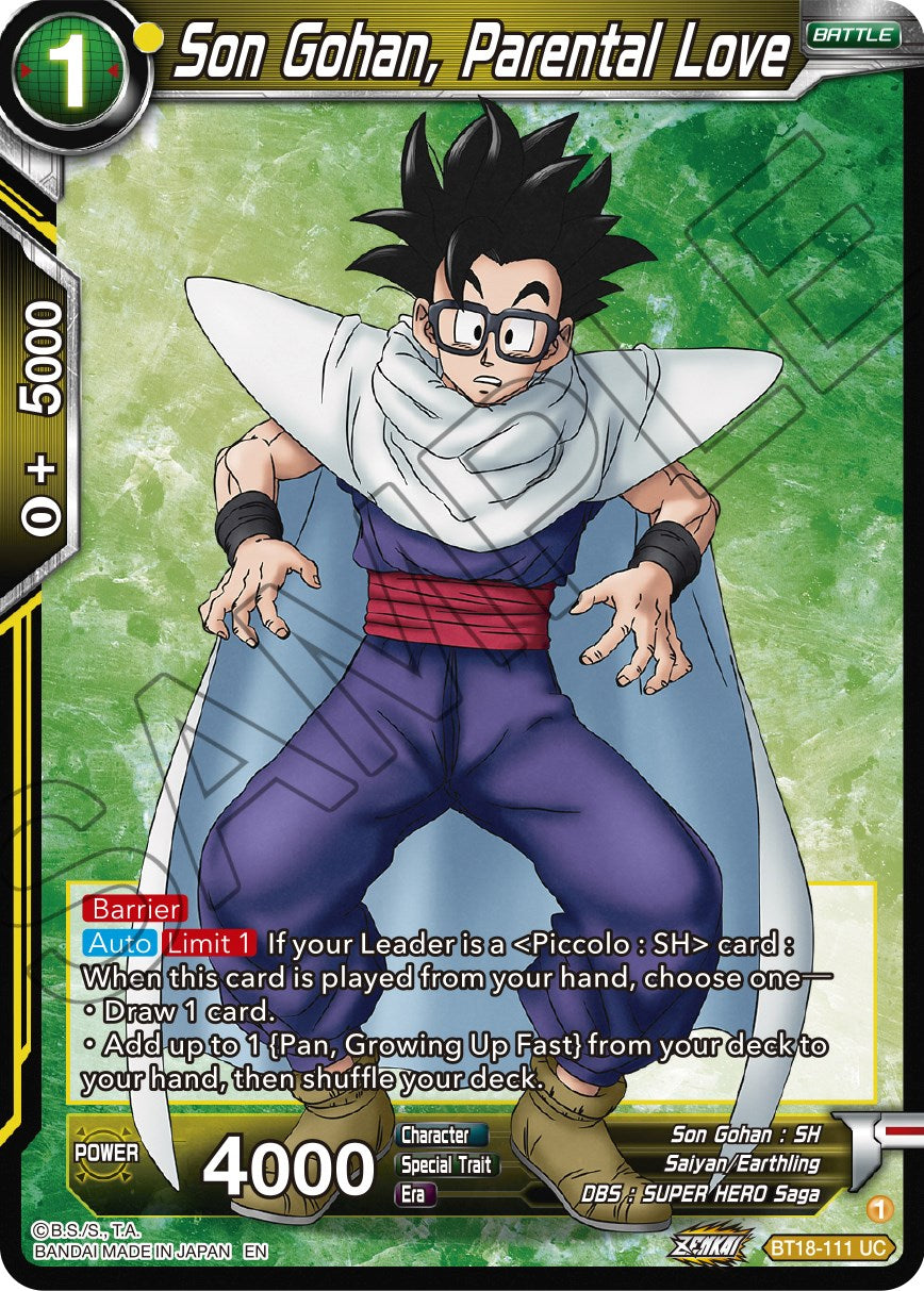 Son Gohan, Parental Love (BT18-111) [Dawn of the Z-Legends] | Dragon's Lair Comics and Fantasy Houston TX