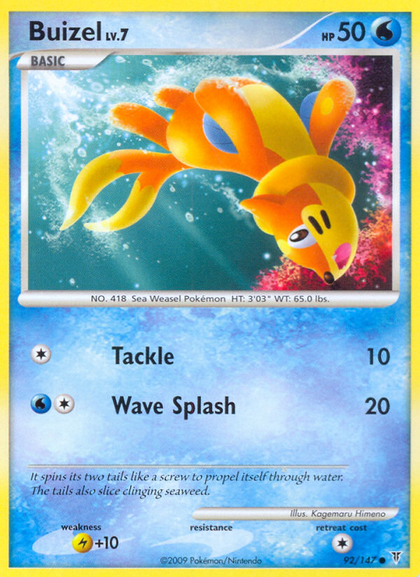 Buizel (92/147) [Platinum: Supreme Victors] | Dragon's Lair Comics and Fantasy Houston TX