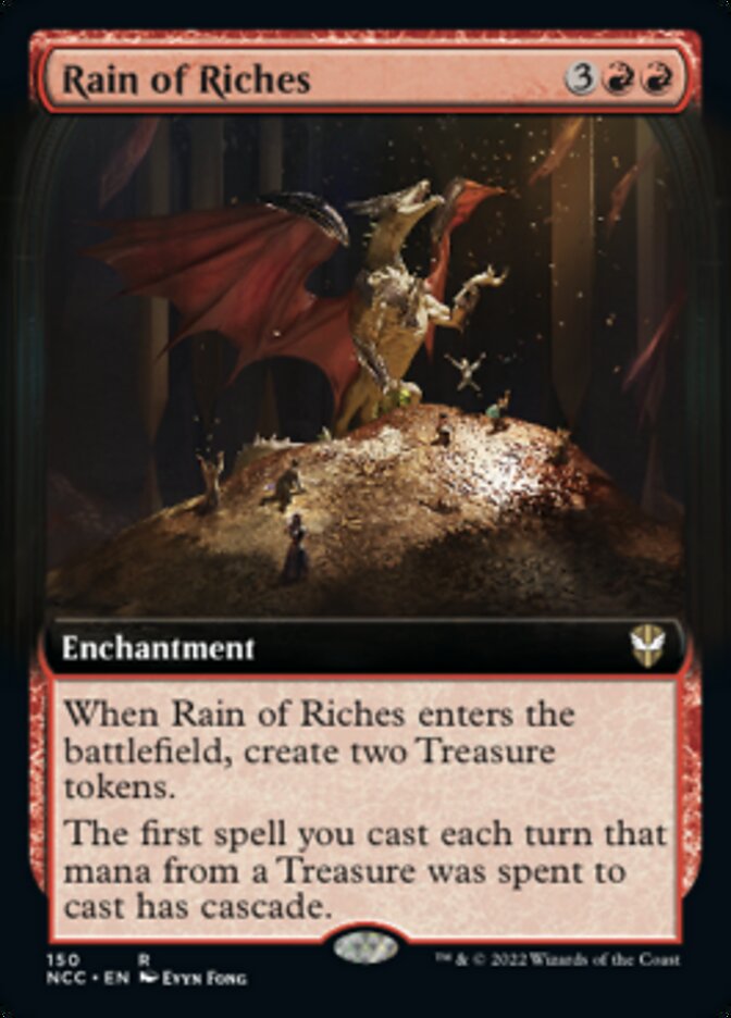 Rain of Riches (Extended Art) [Streets of New Capenna Commander] | Dragon's Lair Comics and Fantasy Houston TX