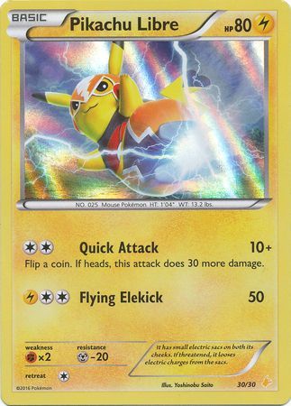 Pikachu Libre (30/30) [XY: Trainer Kit 3 - Pikachu Libre] | Dragon's Lair Comics and Fantasy Houston TX