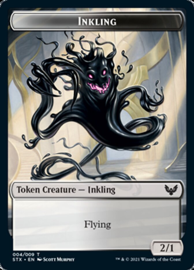 Inkling Token [Strixhaven: School of Mages Tokens] | Dragon's Lair Comics and Fantasy Houston TX