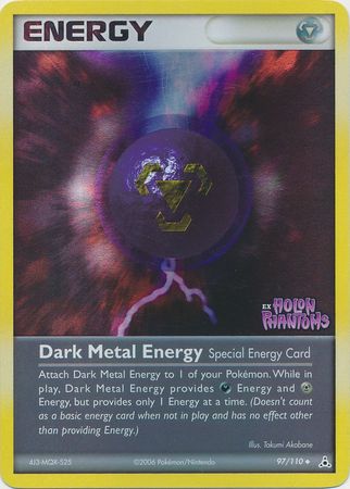 Dark Metal Energy (97/110) (Stamped) [EX: Holon Phantoms] | Dragon's Lair Comics and Fantasy Houston TX