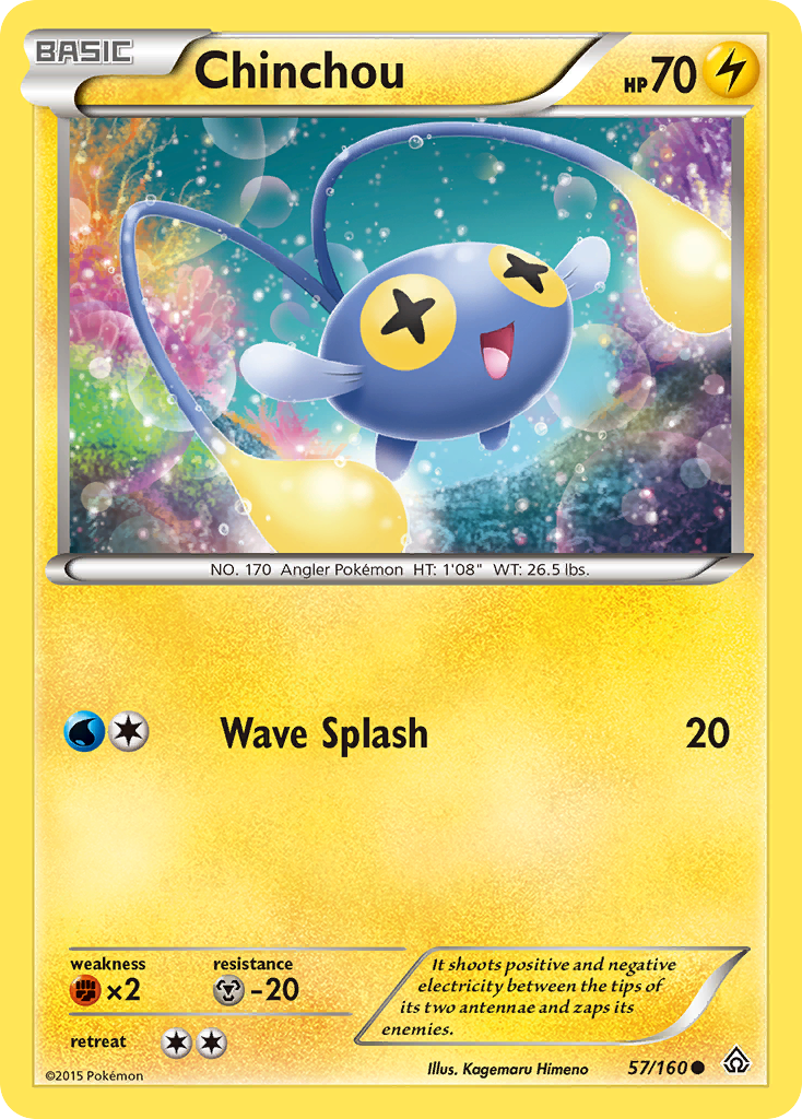 Chinchou (57/160) [XY: Primal Clash] | Dragon's Lair Comics and Fantasy Houston TX