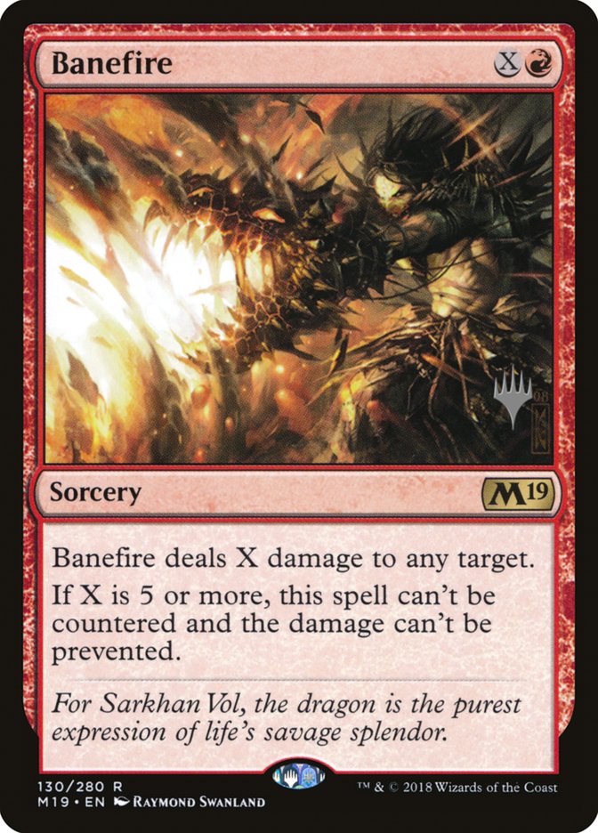 Banefire (Promo Pack) [Core Set 2019 Promos] | Dragon's Lair Comics and Fantasy Houston TX