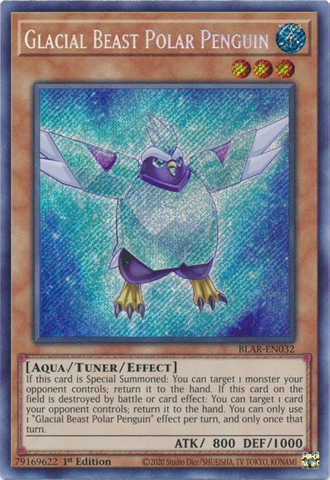 Glacial Beast Polar Penguin [BLAR-EN032] Secret Rare | Dragon's Lair Comics and Fantasy Houston TX