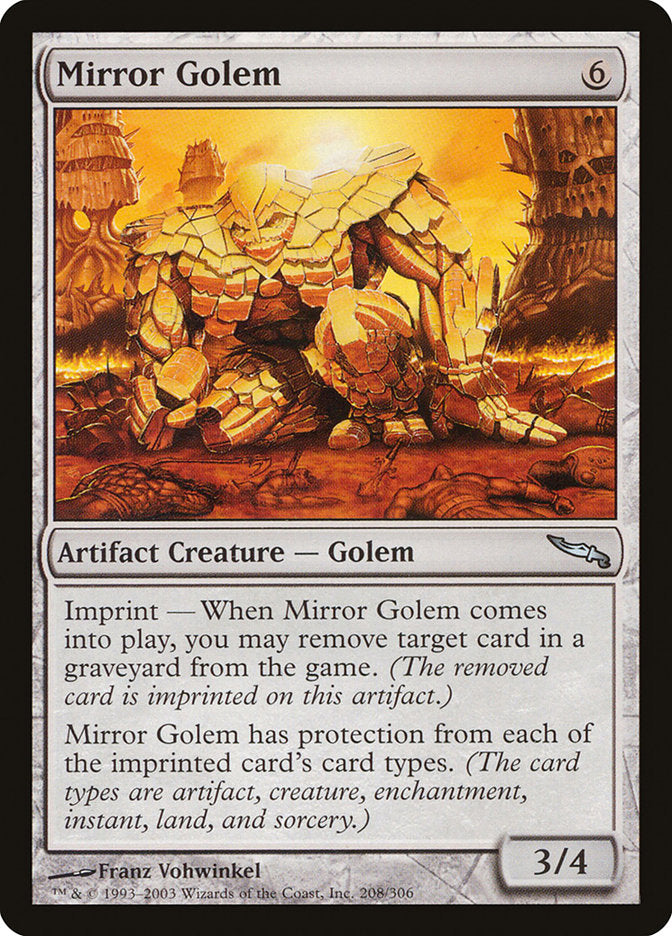 Mirror Golem [Mirrodin] | Dragon's Lair Comics and Fantasy Houston TX