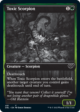 Toxic Scorpion [Innistrad: Double Feature] | Dragon's Lair Comics and Fantasy Houston TX